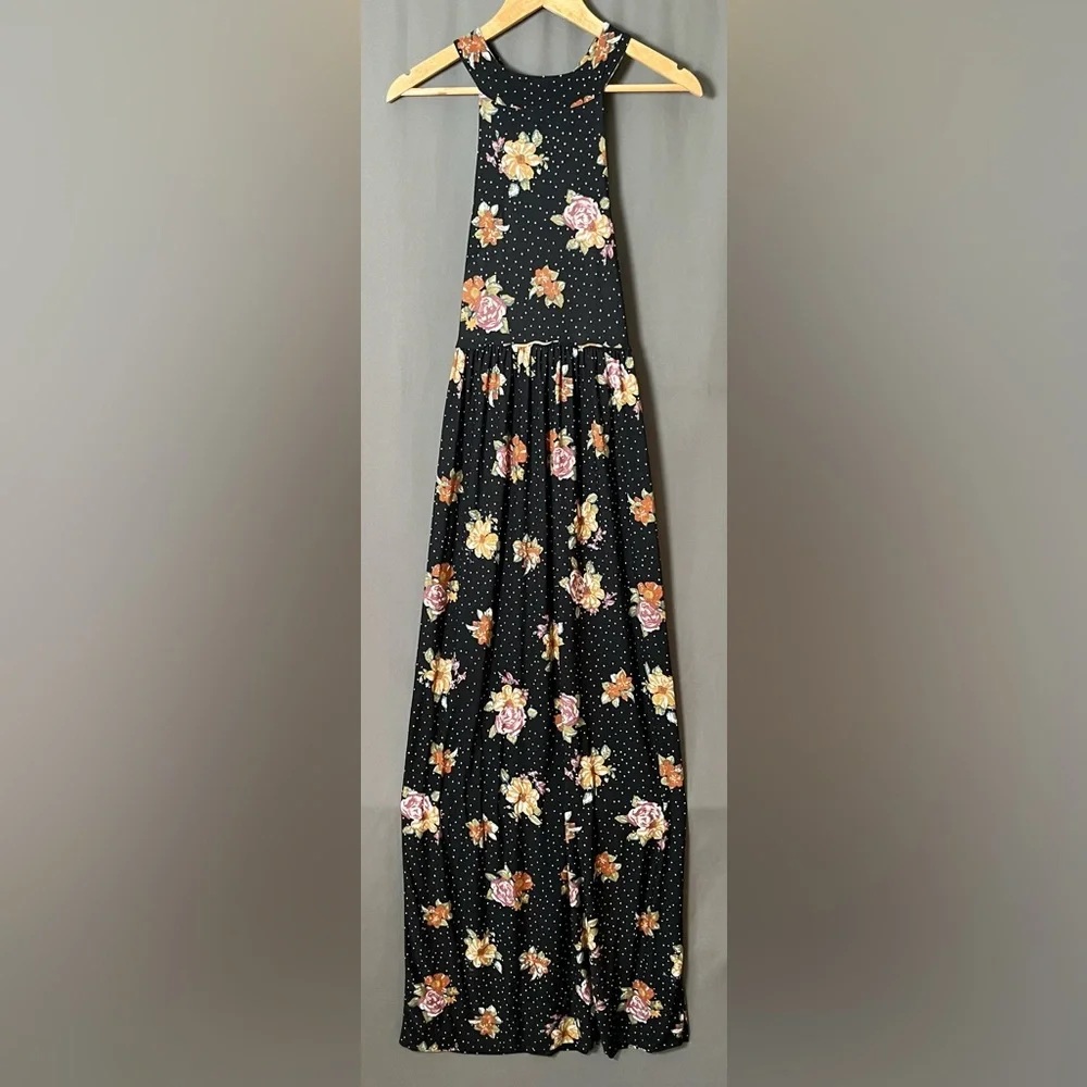 Free People Black Floral Maxi Dress - Picture 3 of 11